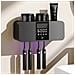 Sterilizzatore Porta Spazzolino Uv Intelligente - Disettante Elettrico Da Parete Con Timer Black - Foto miniatura 4
