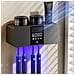 Sterilizzatore Porta Spazzolino Uv Intelligente - Disettante Elettrico Da Parete Con Timer Black - Foto miniatura 5