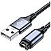 Cavo Di Ricarica Usb Per Garmin - 1,2 M Grigio - Compatibile Con Smartwatch Garmin - Foto miniatura 1