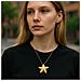 Collana A Forma Di Stella Marina In Placcatura Oro E Ottone. Lunghezza 50 Cm. - Foto miniatura 2