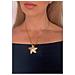 Collana A Forma Di Stella Marina In Placcatura Oro E Ottone. Lunghezza 50 Cm. - Foto miniatura 3