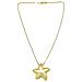 Collana A Forma Di Stella Marina In Placcatura Oro E Ottone. Lunghezza 50 Cm. - Foto miniatura 1