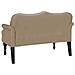 Panca Chesterfield con cuscino Cappuccino 120,5 x 65 x 75 cm - Foto miniatura 6
