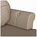 Panca Chesterfield con cuscino Cappuccino 120,5 x 65 x 75 cm - Foto miniatura 7