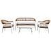 Tavolo, Divano E 2 Poltrone Multicolore 100x55x45, 68x69x75, 138x69x75 - Foto miniatura 1