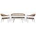 Tavolo, Divano E 2 Poltrone Multicolore 100x55x45, 68x69x75, 138x69x75 - Foto miniatura 3
