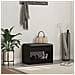 Panca per ingresso con cuscino Rovere Nero 63 x 38 x 45 cm - Foto miniatura 2