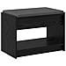 Panca per ingresso con cuscino Rovere Nero 63 x 38 x 45 cm - Foto miniatura 7