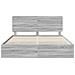 Struttura del letto con cassetto Grigio Sonoma 200 x 200 cm - Foto miniatura 8