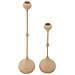 Set 2 Portacandele Slimmy Rosa In Ferro Dalle Forme Slanciate - Foto miniatura 2