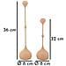 Set 2 Portacandele Slimmy Rosa In Ferro Dalle Forme Slanciate - Foto miniatura 5