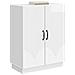 Credenza Bianco Lucido 66 x 34,5 x 87 cm Legno ingegnerizzato - Foto miniatura 2
