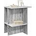 Tavolino da salotto 2 pcs Grigio Sonoma 40 x 30 x 49 cm - Foto miniatura 3