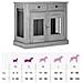 Mobile da cassa per cani Sonoma grigio 90 x 47,5 x 80 cm - Foto miniatura 9