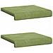Cuscino per panchina 2 pz Velluto Verde chiaro Profondità 35 cm - Foto miniatura 6