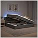 Letto con contenitore LED e materasso Grigio Scuro 160 x 200 cm - Foto miniatura 2