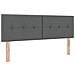 Letto con contenitore LED e materasso Grigio Scuro 160 x 200 cm - Foto miniatura 5