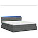 Letto con contenitore LED e materasso Grigio Scuro 160 x 200 cm - Foto miniatura 9