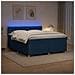 Letto box spring con materasso Blu 140 x 190 cm Tessuto - Foto miniatura 2