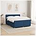 Letto box spring con materasso Blu 140 x 190 cm Tessuto - Foto miniatura 4