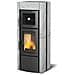 Stufa A Legna Ester Con Forno Evo Serie Armony 8,2 Kw Pietra Naturale - Foto miniatura 1