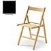 Sedia Pieghevole In Faggio Di Alta Qualita Colore Nero 43x48xh. 79 Cm - Foto miniatura 2