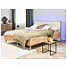 Letto Matrimoniale 180x200cm In Legno Marrone E Bianco Con Led Serris - Foto miniatura 2