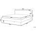 Letto Matrimoniale 180x200cm In Legno Marrone E Bianco Con Led Serris - Foto miniatura 6