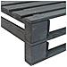 Panca Da Giardino Angolare Con Pallet In Legno Fsc Grigio - Foto miniatura 4