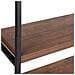 Libreria Con 4 Mensole Color Legno Scuro E Nero Tifton - Foto miniatura 3