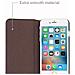 Custodia Compatibile Con Apple Iphone 6 / Iphone 6s In Marrone Antico - Coperchio Protettivo Con Chiusura Magnetica Invisibile E Funzione Stand - Foto miniatura 9