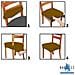 Set 4 Coprisedia Antimacchia Senza Schienale Made In Italy Oro - Foto miniatura 5