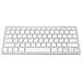 Tastiera Bluetooth Azerty (standard Francese) Meccanismo A Forbice Bianca - Foto miniatura 1