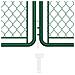 Cancello per Giardino in Acciaio 125x395 cm Verde - Foto miniatura 3