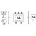 CATV Splitter, 4 Way F-Couling 4 x F-Couling Argento cavo di interfaccia e adattatore - Foto miniatura 1