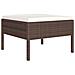 Set Divani Da Giardino 12 Pz Con Cuscini In Polyrattan Marrone - Foto miniatura 3