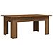 Tavolino Salotto Rovere Marrone 100x60x42 Cm Legno Multistrato - Foto miniatura 1