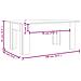 Tavolino Salotto Rovere Marrone 100x60x42 Cm Legno Multistrato - Foto miniatura 4