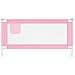 Sponda Letto di Sicurezza per Bambini Rosa 180x25 cm Tessuto - Foto miniatura 3