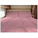 Lenzuolo Sopra Cordonetto Camper Roulotte 100% Cotone Personalizzabile Tinta Unita Matrimoniale Rosa - Foto miniatura 1