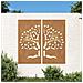 Decorazioni Muro Giardino 2 Pz 105x55 Cm Albero Acciaio Corten - Foto miniatura 1