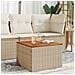 Tavolo Da Giardino Beige 55x55x37 Cm Polyrattan E Legno Acacia - Foto miniatura 1