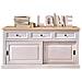 Madia Credenza 2 Ante Scorrevoli 3 Cassetti Bicolore Bianco L. 157 P. 53 H. 80 - Foto miniatura 1