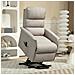 Poltrona Alzapersona Elettrica Reclinabile con Poggiapiedi, Telecomando e Tasca, Beige - Foto miniatura 2