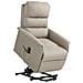 Poltrona Alzapersona Elettrica Reclinabile con Poggiapiedi, Telecomando e Tasca, Beige - Foto miniatura 1