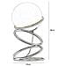 Lampada Da Tavolo Sfera Vetro 4 Anelli In Metallo Bronzo Lume Moderno G9 D31 - Foto miniatura 6