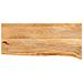 Piano Tavolo Bordi Vivi 70x20x3,8 Cm In Legno Massello Di Mango - Foto miniatura 1