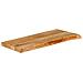 Piano Tavolo Bordi Vivi 70x20x3,8 Cm In Legno Massello Di Mango - Foto miniatura 2