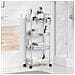 Carrello Portaoggetti A 4 Livelli 37x28x95 Cm In Acrilico - Foto miniatura 3