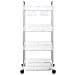 Carrello Portaoggetti A 4 Livelli 37x28x95 Cm In Acrilico - Foto miniatura 4